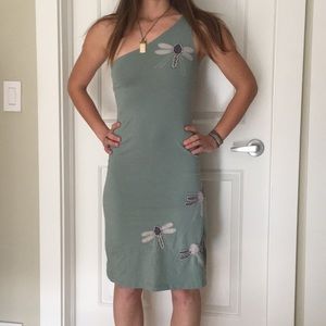 Synergy Organic One Shoulder Dragonfly Dress